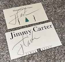 Jimmy Carter hand signed cuts - Lot of 2 signatures  picture