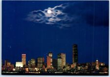 Postcard - Moonrise Over Seattle, Washington picture