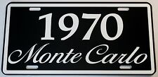 1970 70 MONTE CARLO LICENSE PLATE 350 400 454 SS LOWRIDER CHEVY SS SUPER SPORT picture