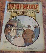 TIP TOP WEEKLY #833 GREAT SKEET SHOOTING COVER S&S 1912 DIME NOVEL STORY PAPER picture