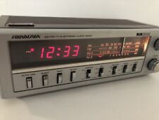 Soundesign AM FM TV Electronic Clock Radio Model 3772-(A) Vintage Wood 1980’s picture