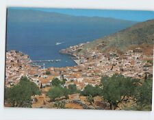 Postcard General view of the town and harbour, Hydra Island, Hydra, Greece picture