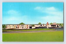 Postcard Missouri Bethany MO Hub Motel Restaurant 1960s Unposted Chrome picture