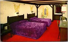 Muncie Indiana Posted 1978 Knights Inn Motel Room Vintage Chrome Postcard B14 picture