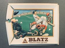 Vintage 1975 Blatz Vacuform Baseball, Bowling, Football, Swimmer, Boxer Signs picture