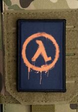 Half Life Morale Patch / Military Badge ARMY Tactical Hook & Loop 19 picture