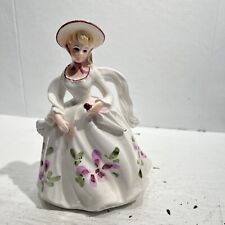 Beautiful Vintage Napcoware C-6871 Lady Planter Figurine With Violets picture