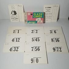 Vintage 1962 Milton Bradley DIVISION Self Teaching Flash Cards 100 Cards, Box picture
