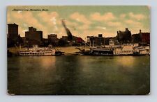 Postcard TN Memphis Tennessee Wharf Scene Approaching Memphis c1910s X16 picture
