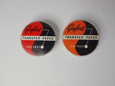 VINTAGE LIBRARY TRANSFER PAPER - GAYLORD BROS  -  2 ROLES - BLACK and WHITE picture