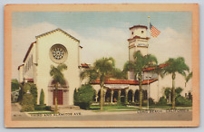 Postcard Mottell's Mortuary & Chapel Long Beach California CA picture