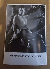 Bintak Film Stars - #140 Johnny Weissmuller Italy - 50s Rare Movie Card Sticker  picture