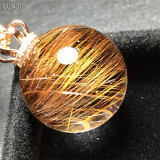 15g Top Natural Hair Crystal Quartz Sphere Crystals Pendant Reiki Ball Healing picture