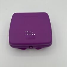 Tupperware Sandwich Keeper Hinged Lunch Box Dark Purple- New picture