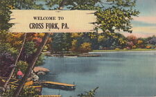  Postcard Welcome to Cross Fork PA  picture