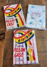 3 Vintage Pillow Cases Original Packaging - 100% Cotton Made In Japan picture