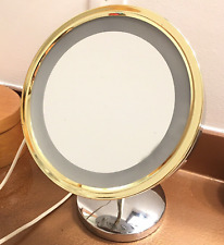 Jerdon Product Vanity Magnifying Makeup Mirror Vintage Gooseneck Light Up J996CG picture
