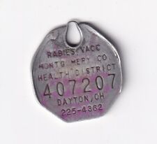 UNDATED DAYTON OHIO RABIES VACCINATED DOG TAG #407207 picture