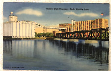 Postcard Quaker Oats Company, Cedar Rapids, Iowa linen, posted 1941 picture