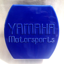 YAMAHA MOTORSPORTS Blue Ceramic Vase ~ Motorcycle  Advertising picture