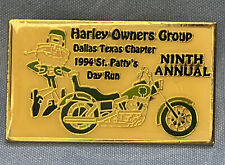 HARLEY DAVIDSON 1994 DALLAS TEXAS ST PATTY’S 9th ANNUAL  CHAPTER PIN picture
