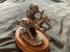 Donald Polland 1989 Warrior Pewter Sculpture 250/950 By Chilmark picture