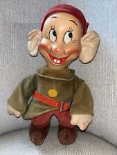 RARE Vintage Disney Snow White And 7 Dwarfs Knickerbocker Dopey Doll picture