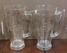 VINTAGE 1960's FALSTAFF Beer Glass Glass Handled Mug Embossed Logo 7