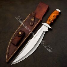 Huntsman Custom Made Gil Hibben Legionnaire Bowie Knife Replica W/Leather Sheath picture