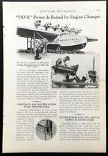Dornier DO-X Seaplane 1932 Luxury Airliner pictorial Drydock Engine Change picture