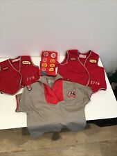 Lot of 4 AWANA Clubs Sparks Hums 2- Vest Shirt Sash with Patches picture