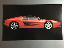 1992 Ferrari 512 TR Coupe Right Side Print, Picture, Poster - RARE Awesome L@@K picture