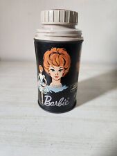 Vintage Mattel Barbie Thermos Black Red  1965 8 oz Size No Top Cup picture