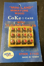 Coca Cola MSR MINI-LAND COKE WOOD CASE WITH 12 PACK. VINTAGE picture
