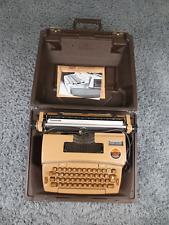 Smith Corona 6E Coronet Super 12 Brown Electric Typewriter Portable Tested EUC picture