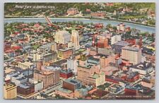 Dayton OH Ohio Aerial View Vintage 1939 Unposted Postcard picture