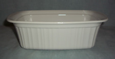 Corning French White LARGE BAKING LOAF PAN BREAD MEATLOAF ~ 1 3/4 QT  9X5X2 3/4