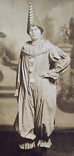 Awesome RPPC Postcard Woman In Clown Suit  OOAK picture