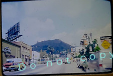 Orig Slide 1970s La Brea Hollywood Los Angeles Street Scene Vintage Photo picture