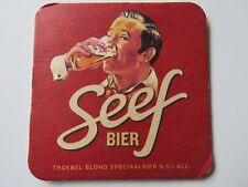 Beer Brewery Coaster ~ Brouwerij Den Toeteler SEEF Troebel Blond Bier ~ BELGIUM picture