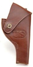 US Smith & Wesson Victory Model Revolver Holster in Brown Leather .38 Special picture