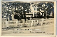 Rainbow Tea House & Shop. Pound Ridge New York. Real Photo Postcard. RPPC. NY picture