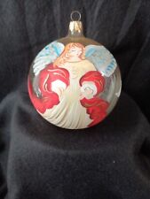 Pier 1 One Imports Signed Christmas Ornament Handpainted Angel  picture