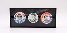 Framed Set of Historic 1960s Presidential Campaign Buttons, Authentic Original picture