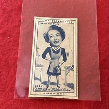 1949 Turf Cigarettes “Famous Film Stars” JOAN CRAWFORD Tobacco Movie Card #5 picture