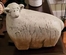 Magnificent large ceramic sheep ewe vintage to the 1970s 8