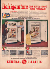 A7 Vtg 1950 Advertising Print Ad Refrigerators Refrigerator Advertisement GE picture