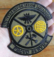 Vintage USAF 375th Transportation Squadron AirForce Proud Service Military Patch picture