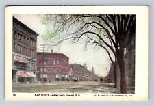 Concord NH-New Hampshire, Main Street, Advertising, Vintage Postcard picture