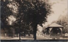 RPPC Postcard 1925 Illinois IL O'Fallon City Park Rare Real Photo Band Stand picture